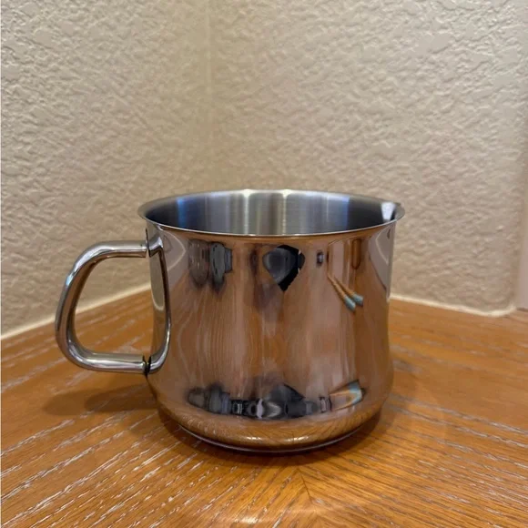 Silampos Classic Stainless Steel 14 Cm Milk Warmer Jug Pot W/Handle Portugal - Picture 3 of 9